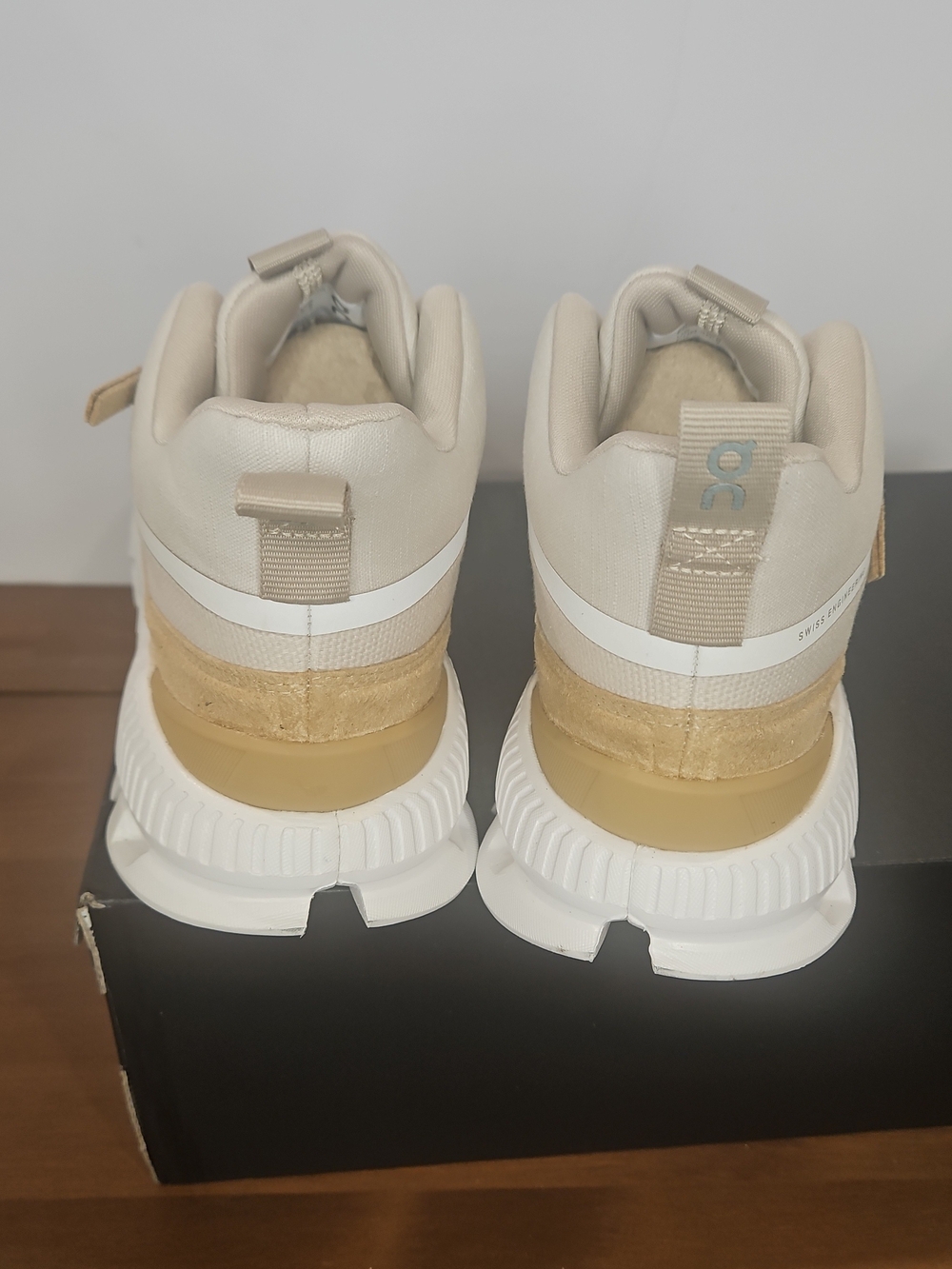 On Running Women’s High-Top Cloud Sneakers - Sand/Tan - Picture 5 of 8